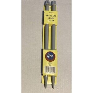 Boye Perfection Points Plastic Knitting Needles US 19 / 15 mm Item 631019 NEW